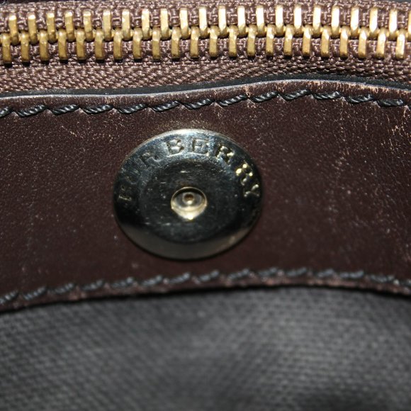 Burberry Northfield Convertible Tote Haymarket Coated Canvas Small Tote Bag - Picture 12 of 16